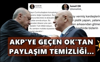 AKP'ye&nbsp;ge&ccedil;en İsmail Ok, temizliğe&nbsp;başladı!