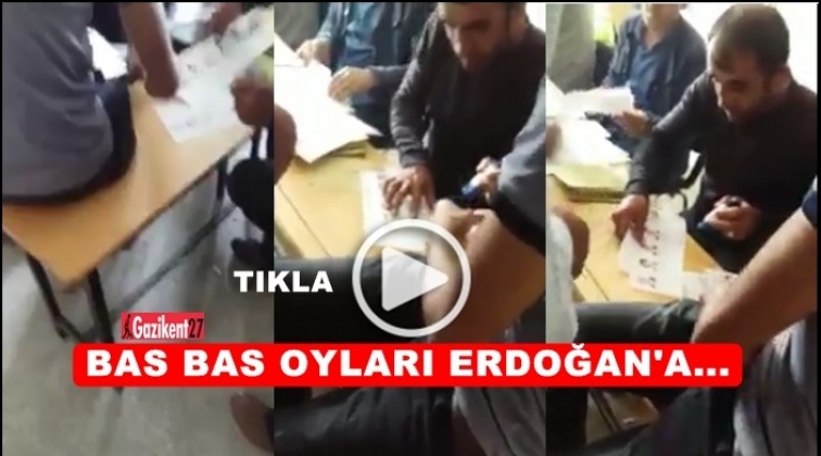 AKP'ye oyları b&ouml;yle bastılar...