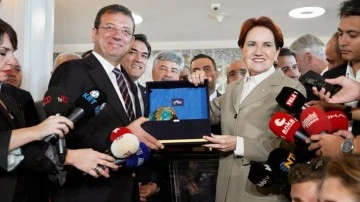 Akşener'den İmamoğlu&rsquo;na ziyaret...