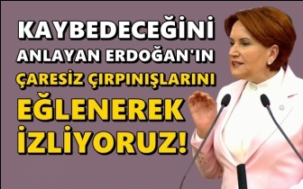 Akşener: Erdoğan&rsquo;ın &ccedil;aresiz &ccedil;ırpınışlarını izliyoruz