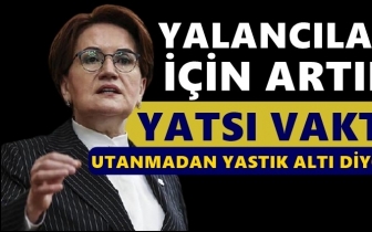 Akşener: Hala utanmadan yastık altı diyor!