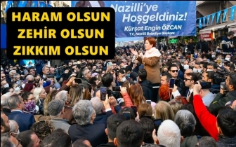 Akşener: Haram, zehir, zıkkım olsun!