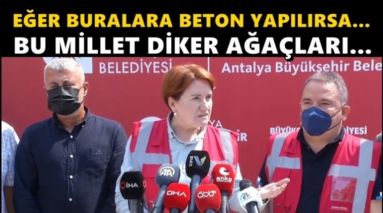 Akşener Marmaris'te: Eğer buralara beton yapılırsa...