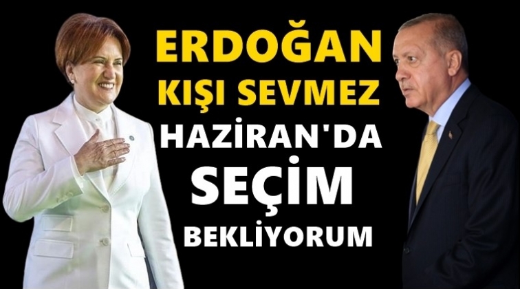 Akşener: Haziran'da se&ccedil;im bekliyorum