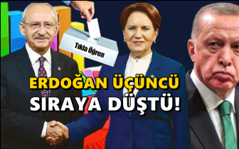 Akşener&nbsp;ve Kılı&ccedil;daroğlu, Erdoğan'ı ge&ccedil;ti!