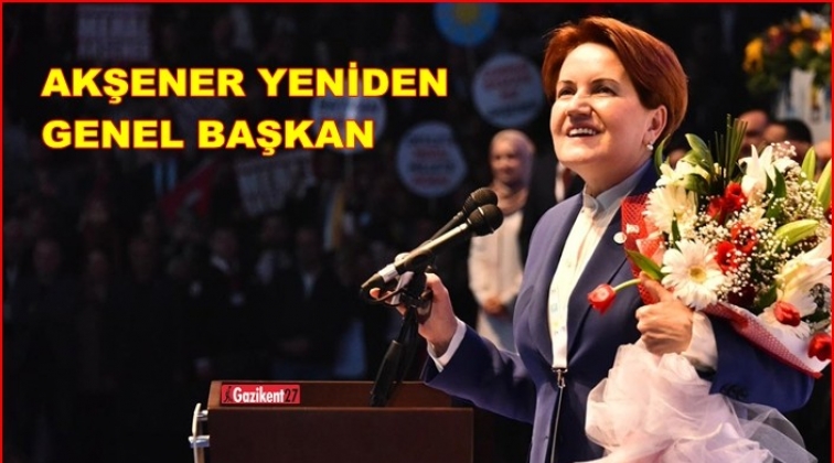 Akşener yeniden başkan seçildi