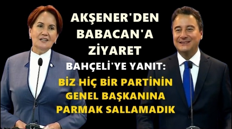Akşener&rsquo;den Ali Babacan&rsquo;a ziyaret