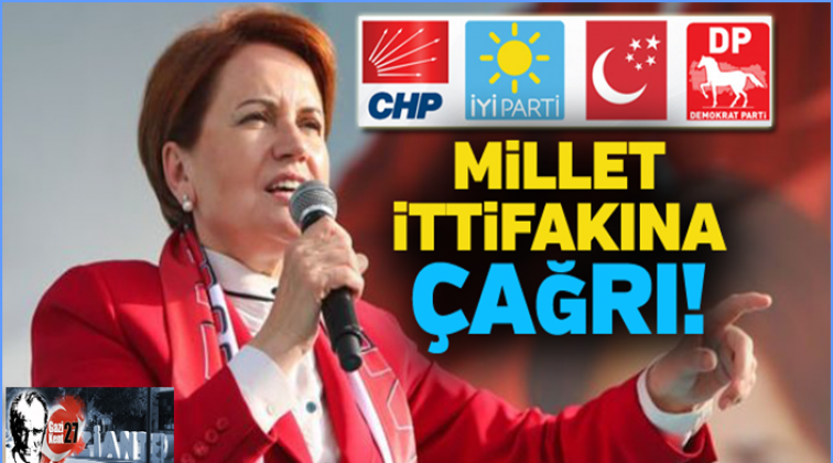 Akşener&rsquo;den &lsquo;Millet İttifakı&rsquo;na acil &ccedil;ağrı