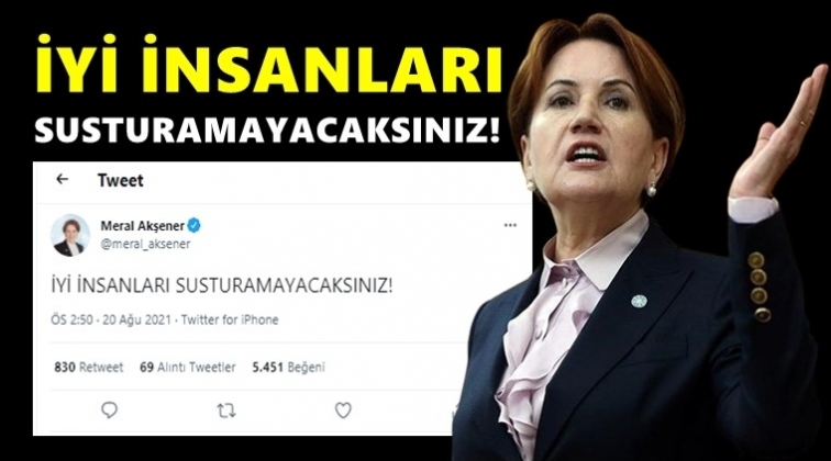 Akşener'den saldırıya tek c&uuml;mlelik tepki!