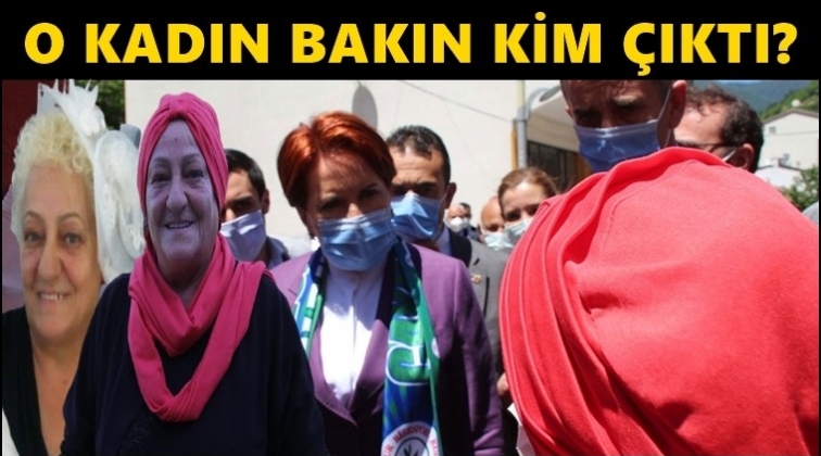 Akşener'e&nbsp;soru soran o kadın bakın kim &ccedil;ıktı!