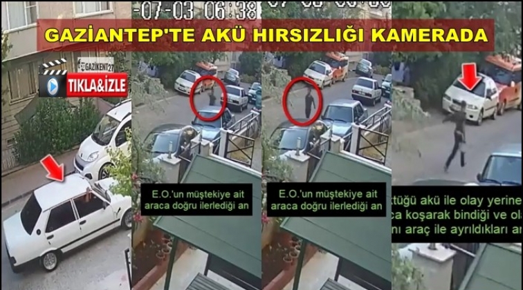 Ak&uuml; hırsızlığı g&uuml;venlik kamerasında