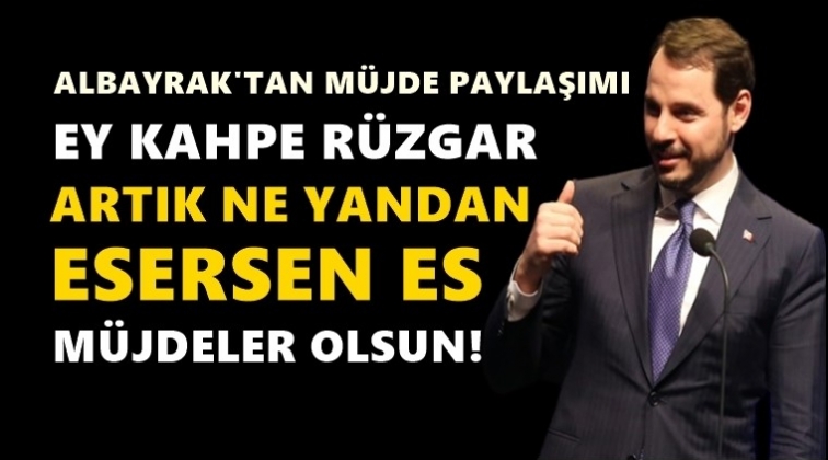 Albayrak'tan 'm&uuml;jde' paylaşımı
