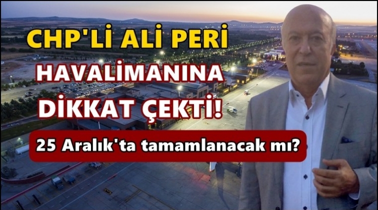 Ali Peri Gaziantep Havalimanı'na dikkat çekti!
