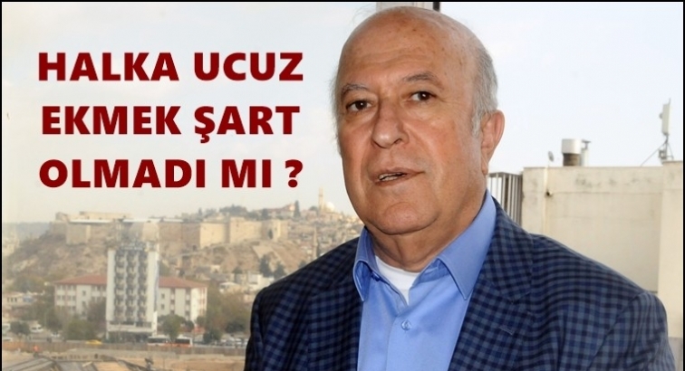 Ali Peri: Halka ucuz ekmek şart olmadı mı?