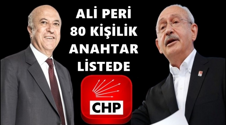 Ali Peri Kılıçdaroğlu'nun listesinde...