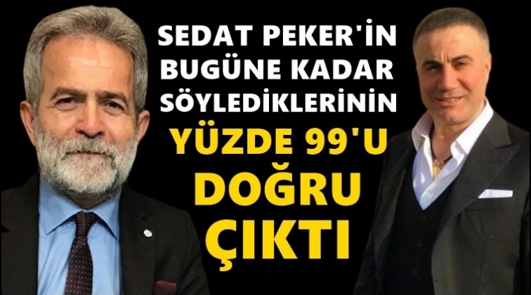 Ali Tarak&ccedil;ı: Sedat Peker'in anlattıkları y&uuml;zde 99 doğru &ccedil;ıktı!
