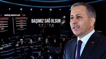 Ali Yerlikaya'dan &quot;Deprem bağışları nereye gitti?&quot; sorusuna yanıt