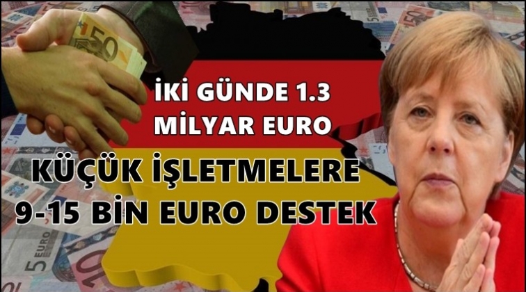 Almanya iki günde 1.3 milyar euro dağıttı