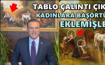 Alpay &Ouml;zalan'ın arkasındaki tablo &ccedil;alıntı &ccedil;ıktı!