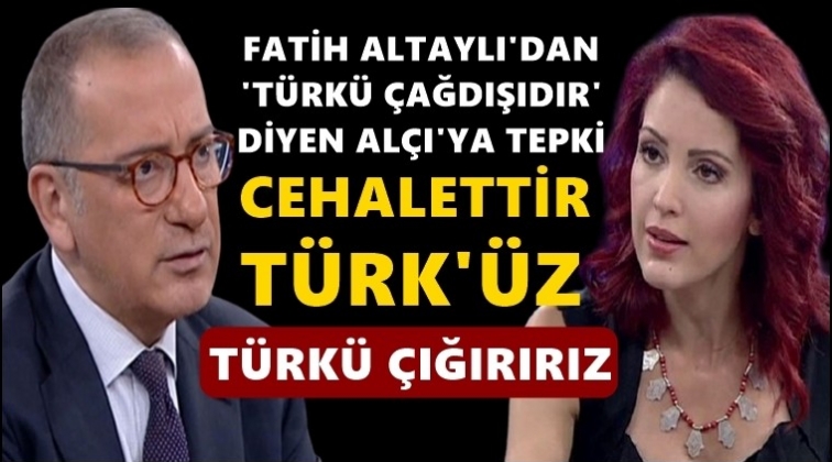 Altaylı&rsquo;dan Nagehan Al&ccedil;ı&rsquo;ya: Cehalet