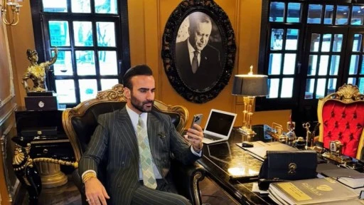 Altın varaklı odasındaki Erdoğan fotoğrafıyla paylaşım yapan avukat gözaltına alındı!