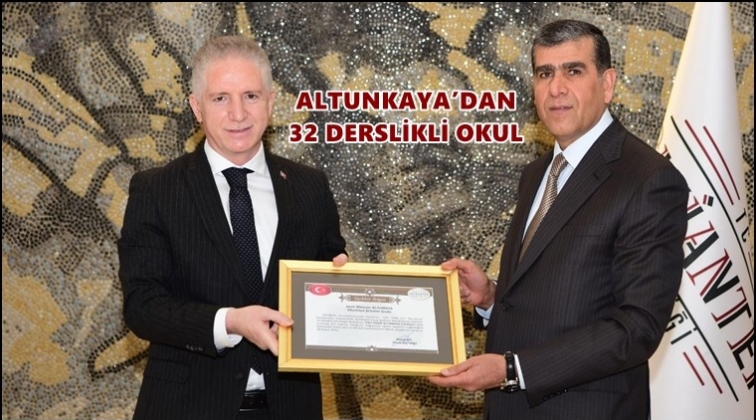 Altunkaya 32 derslikli okul yaptıracak...