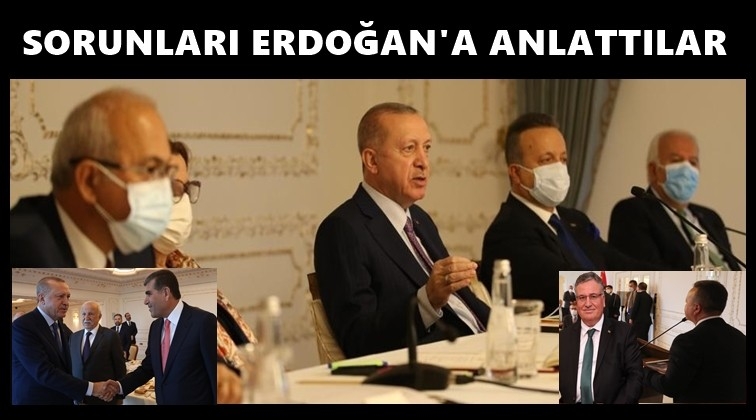 Altunkaya ve Kaplan Erdoğan&rsquo;a sorunları anlattı