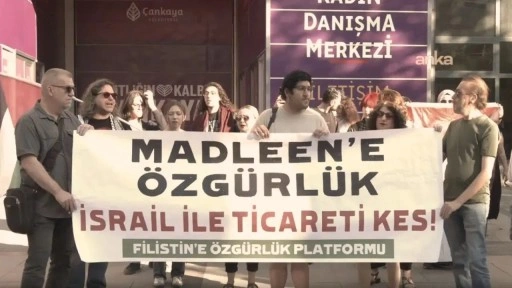 Ankara'da 'Madleen' eylemi: ‘Gazze üzerindeki ablukaya hemen son verilmelidir’