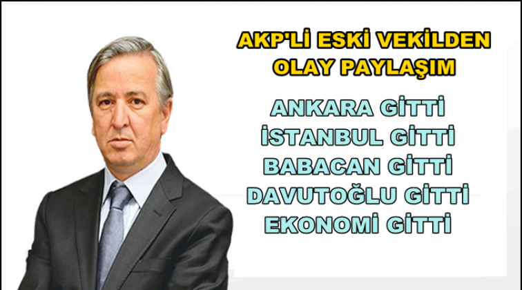 Ankara gitti İstanbul gitti Babacan gitti...