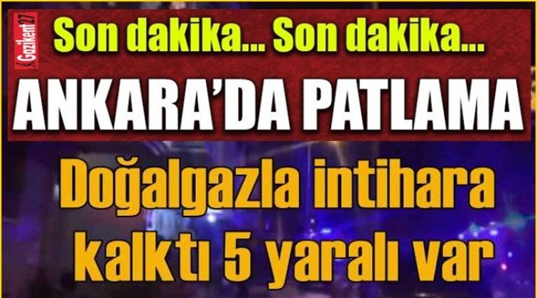 Ankara’da patlama: 2’si polis 5 yaralı