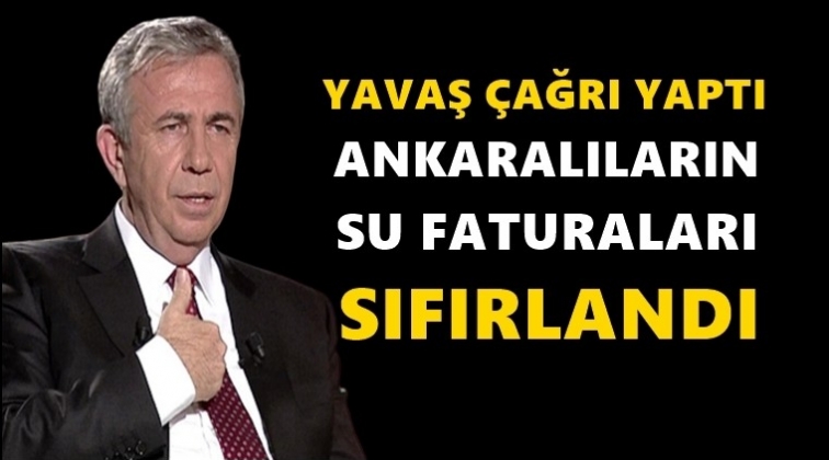 Ankaralıların t&uuml;m su faturaları &ouml;dendi