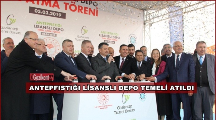 Antepfıstığı Lisanslı Depo tesisi temeli atıldı