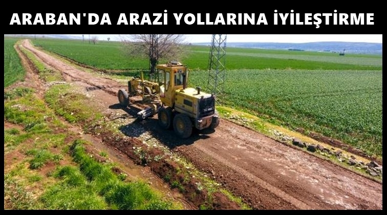 Araban Belediyesi'nden arazi yollarına iyileştirme