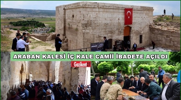 Araban kale camii ibadete a&ccedil;ıldı