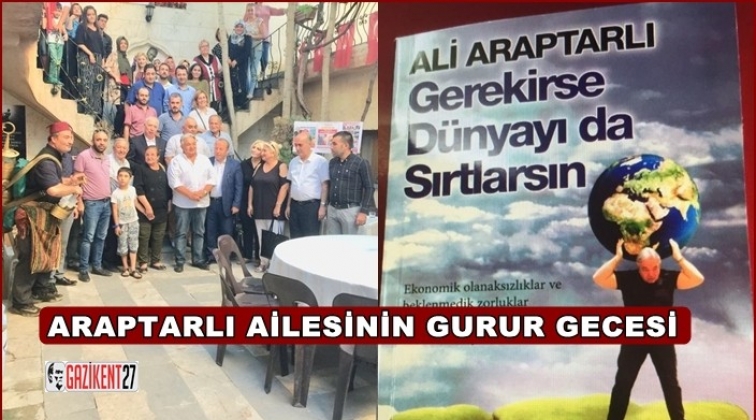 Araptarlı, &ouml;d&uuml;ll&uuml; kitabını imzaladı