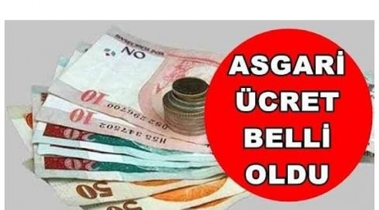 Asgari ücret belli oldu