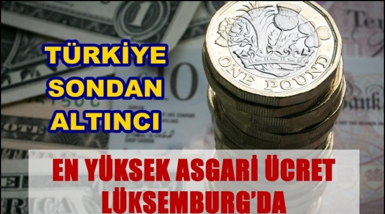 Asgari ücrette Türkiye sondan altıncı