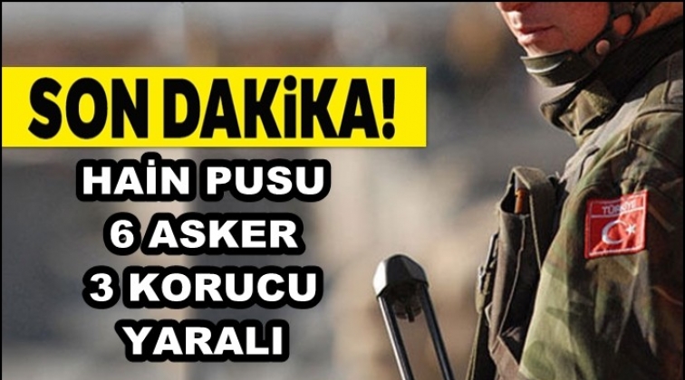 Mehmet&ccedil;iğe hain pusu: 5 asker, 3 korucu yaralı