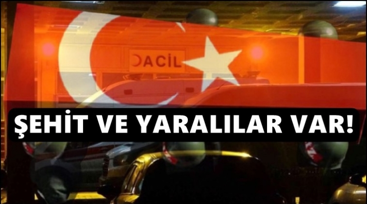 Askeri ara&ccedil; kaza yaptı: 1 şehit, 2 yaralı