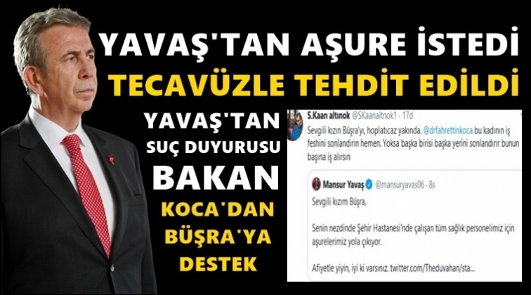 Aşure istedi, tecav&uuml;zle tehdit edildi!