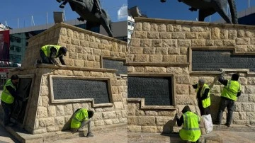 Atatürk Anıtı için restorasyon başladı