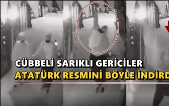 Atat&uuml;rk'e resmini indiren iki c&uuml;bbeliye g&ouml;zaltı!