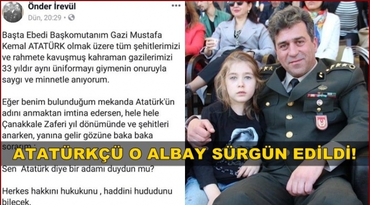 Atat&uuml;rk'&uuml;n adının anılmamasına tepki g&ouml;stermişti