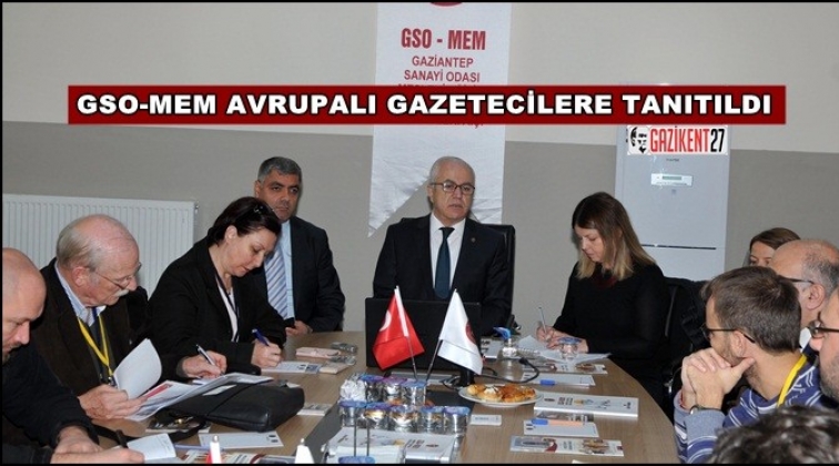 Avrupalı gazeteciler GSO-MEM'i ziyaret etti