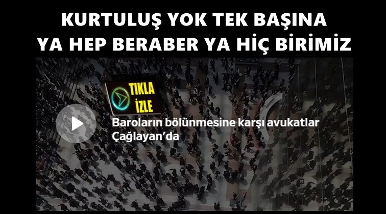 Avukatlar: Kurtuluş yok tek başına...