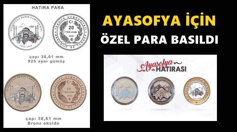 Ayasofya i&ccedil;in &ouml;zel para basıldı!