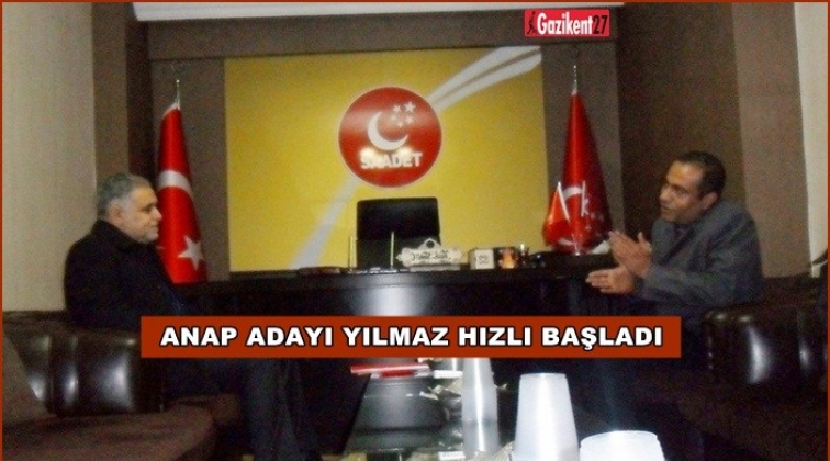Aydın Yılmaz, Saadet Partisi&rsquo;ni ziyaret etti