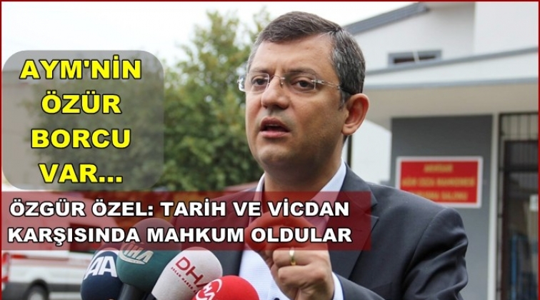 'AYM&rsquo;nin barış akademisyenlerine &ouml;z&uuml;r borcu var'