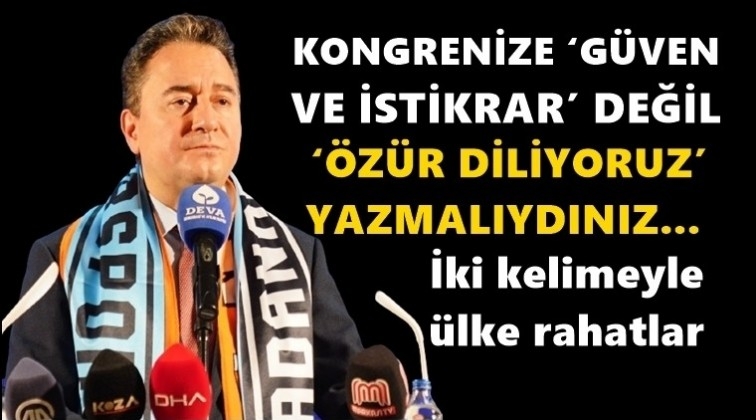 Babacan: Artık tek se&ccedil;enek sunuyoruz