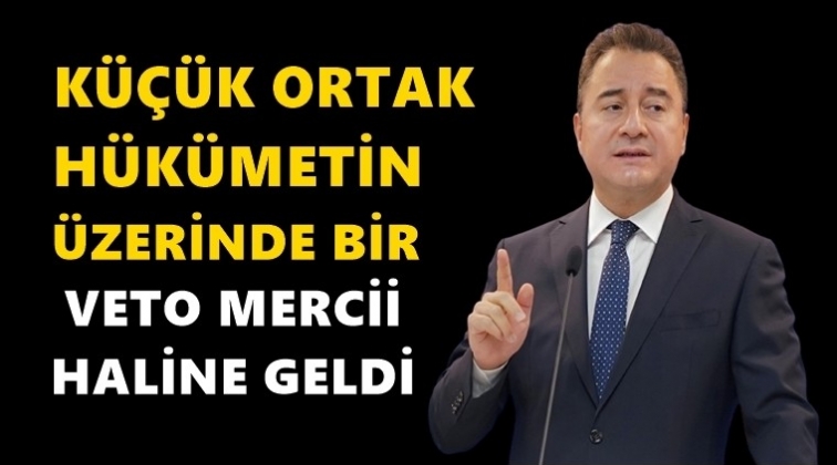 Babacan: Bah&ccedil;eli h&uuml;k&ucirc;metin &uuml;st&uuml;nde